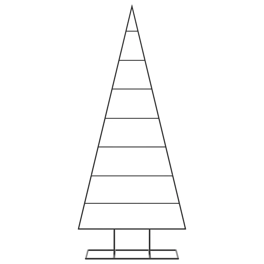 Arbre de Noël en métal pour décoration noir 150 cm - 3