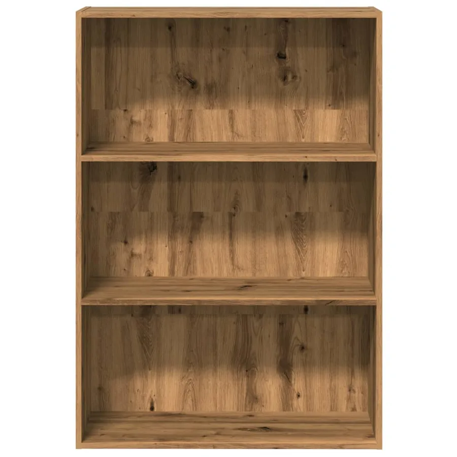 Bibliothèque chêne artisanal 80x30x114 cm bois d'ingénierie - 4