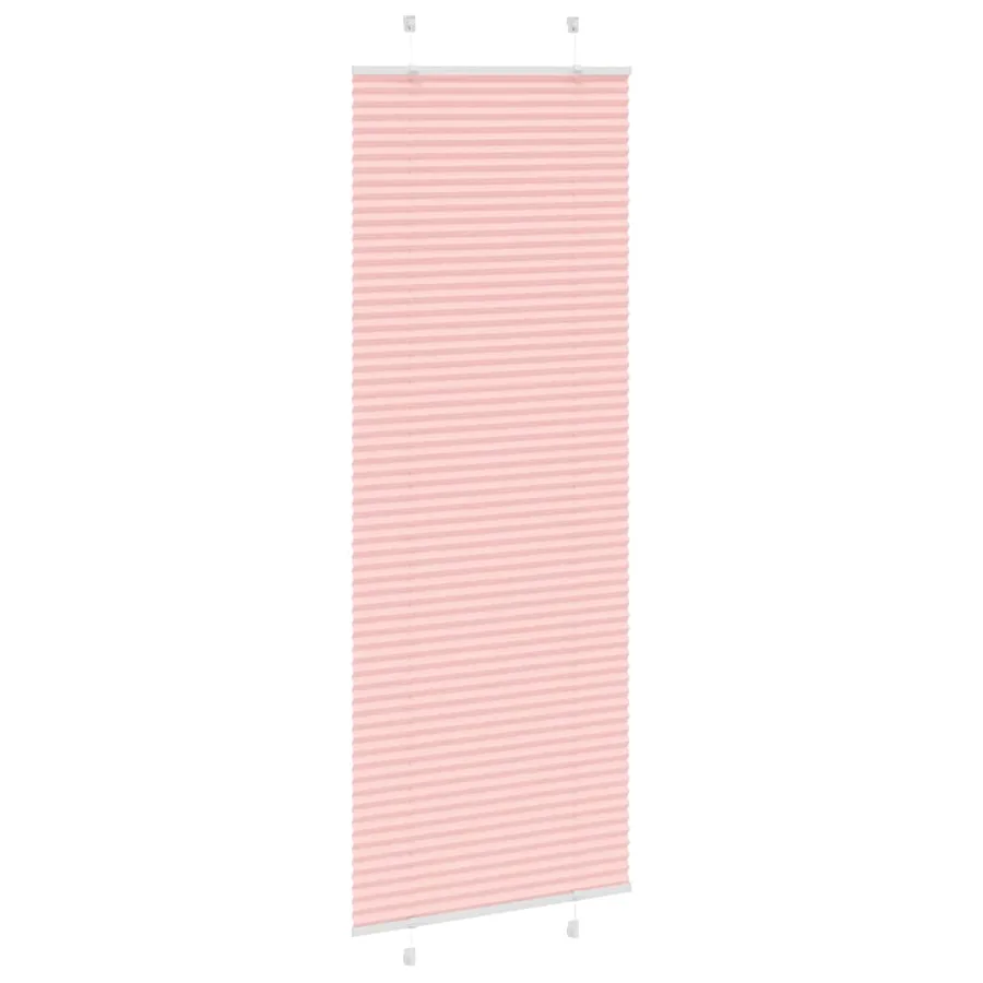 Store plissé rose 80x200 cm largeur du tissu 79,4 cm polyester - 3