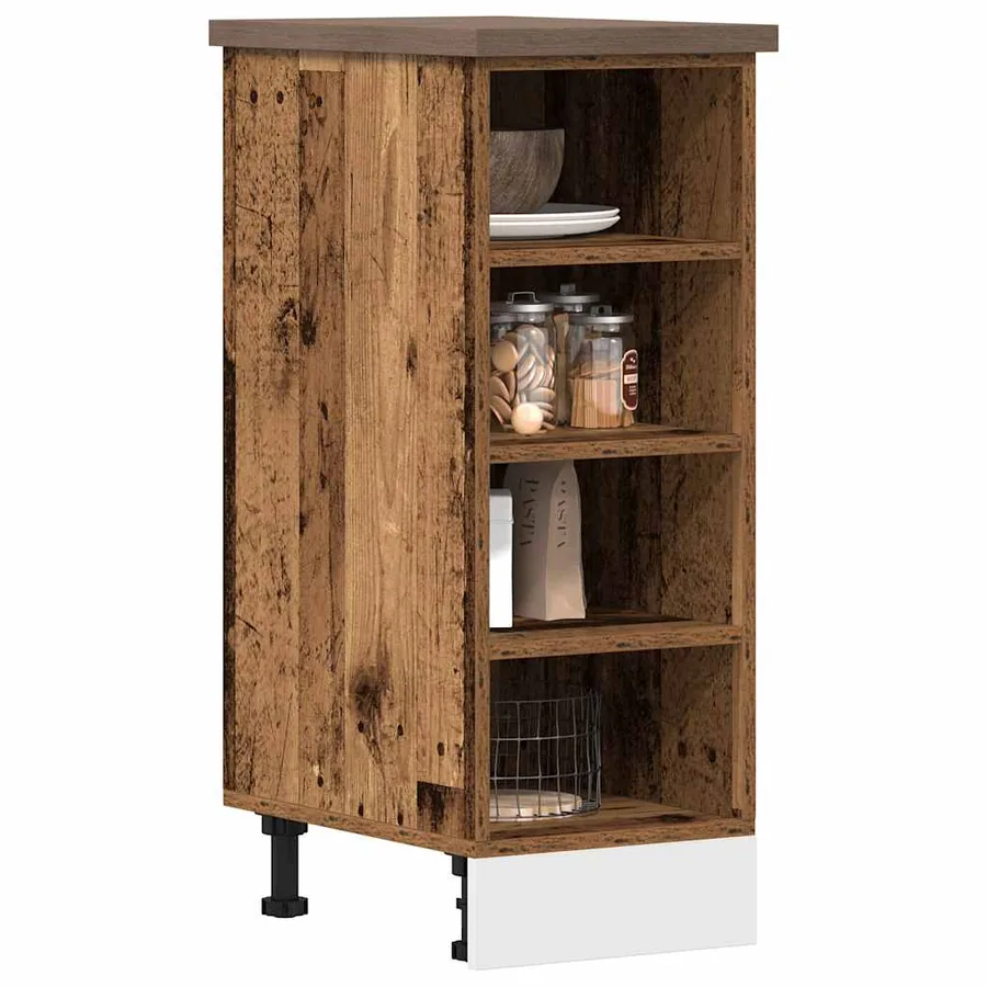Meuble bas "Riga" Bois ancien 30 x 44,5 x 81,5 cm Bois d'ingénierie