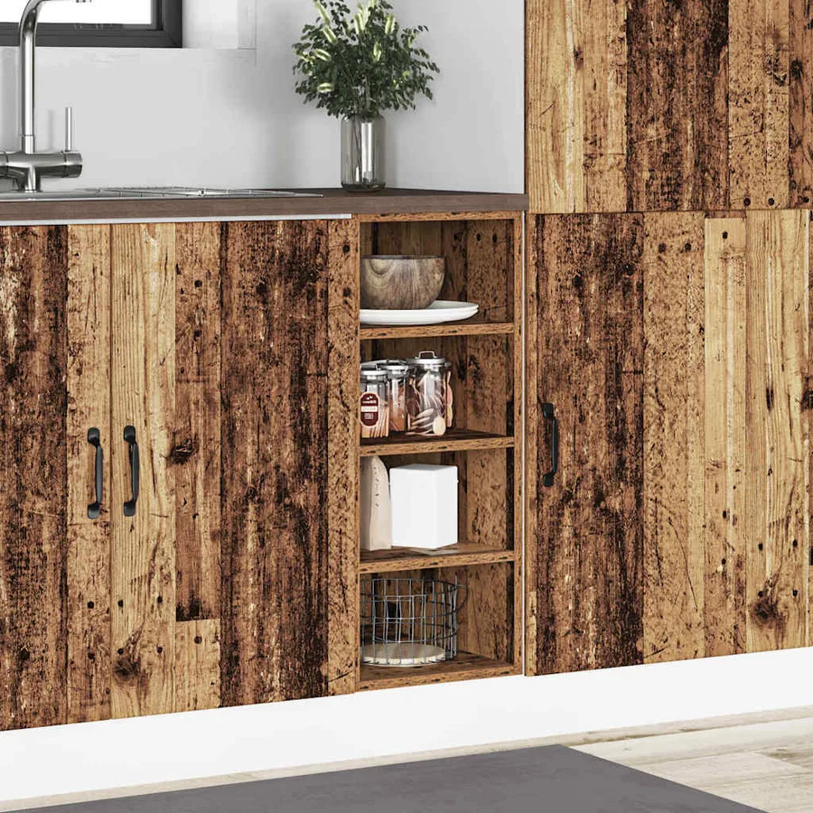 Meuble bas "Riga" Bois ancien 30 x 44,5 x 81,5 cm Bois d'ingénierie - 3
