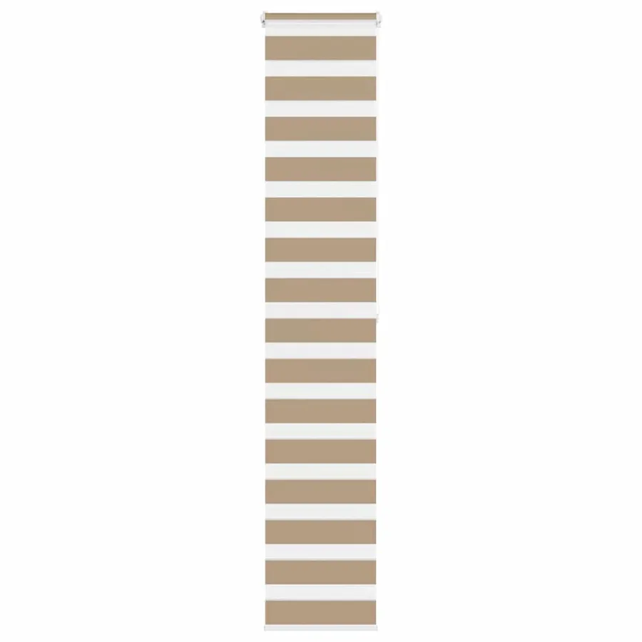 Store zèbre marron sable largeur du tissu 45,9 cm polyester