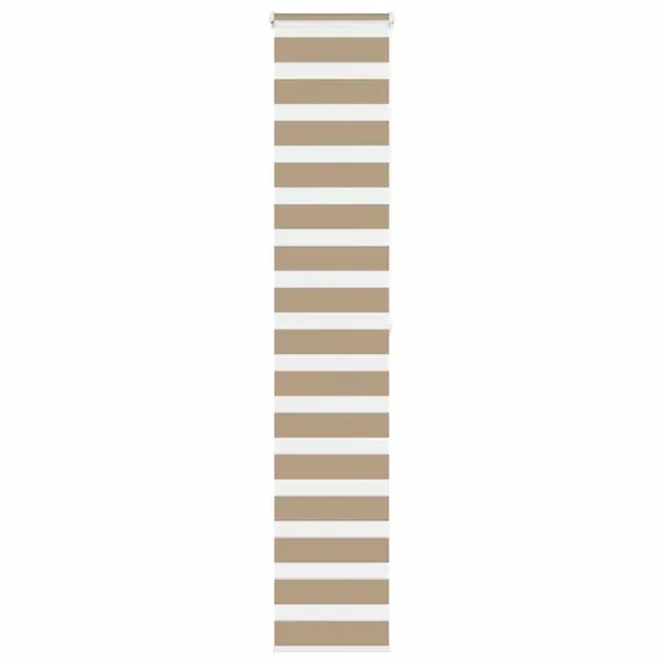 Store zèbre marron sable largeur du tissu 45,9 cm polyester