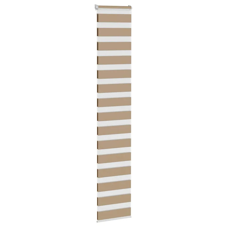 Store zèbre marron sable largeur du tissu 45,9 cm polyester - 3