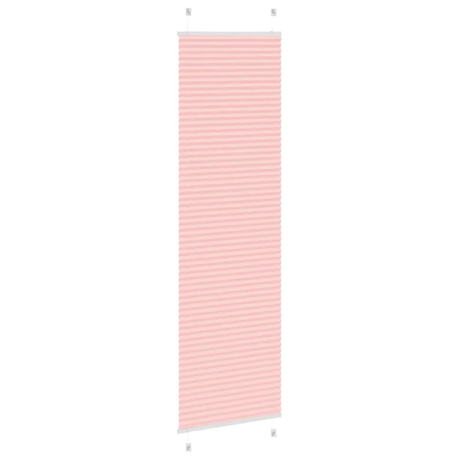 Store plissé rose 55x200 cm largeur du tissu 54,4 cm polyester - 4