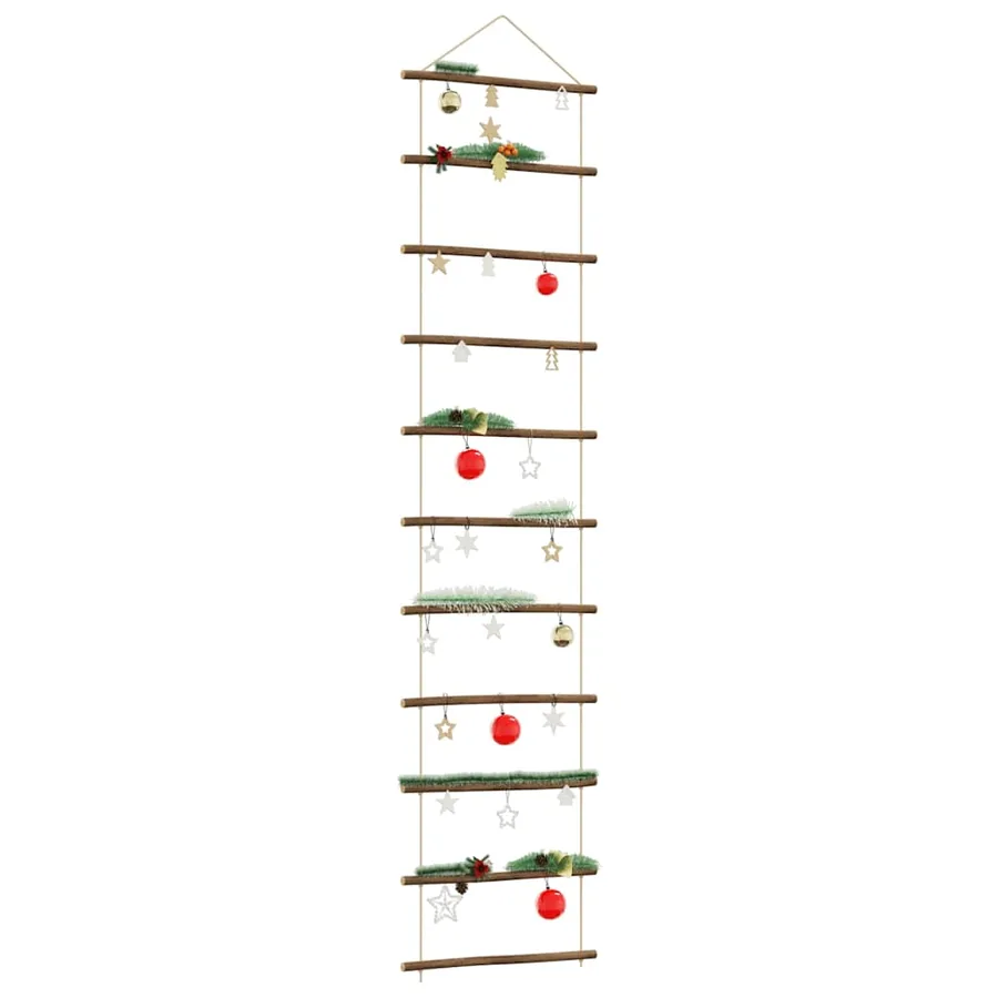 Décoration murale en forme d'échelle 50x200cm branche naturelle