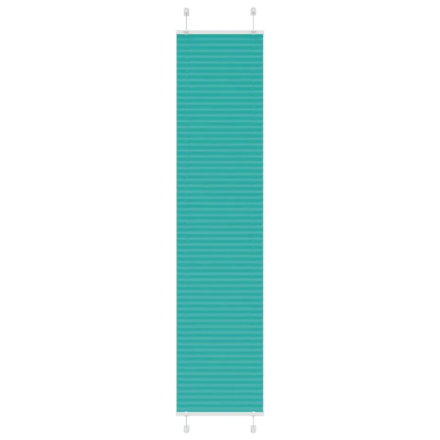 Store plissé vert pétrole 40x200 cm largeur du tissu 39,4 cm