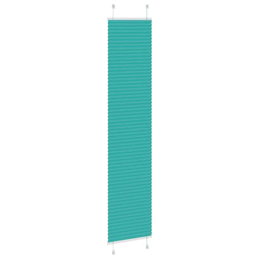 Store plissé vert pétrole 40x200 cm largeur du tissu 39,4 cm - 4