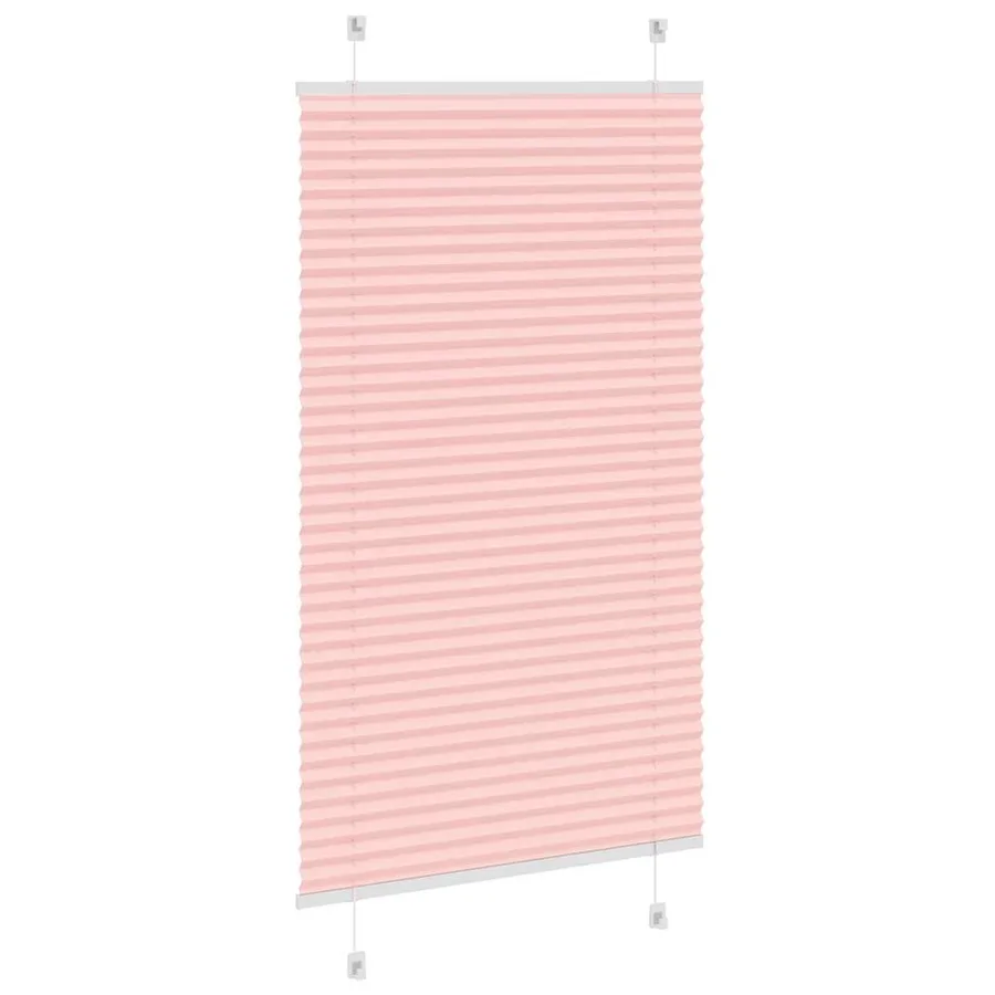 Store plissé rose 70x150 cm largeur du tissu 69,4 cm polyester - 4