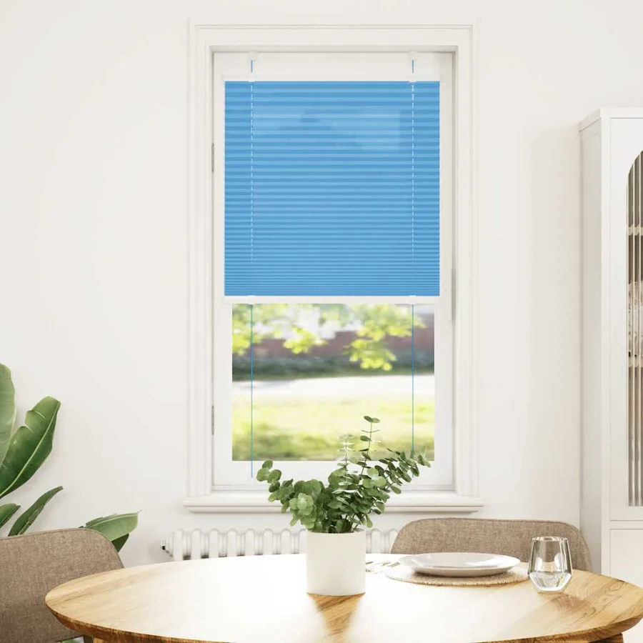 Store plissé bleu 60x150 cm largeur du tissu 59,4 cm polyester - 2