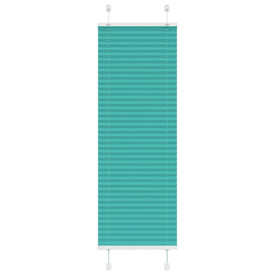 Store plissé vert pétrole 45x150 cm largeur du tissu 44,4 cm