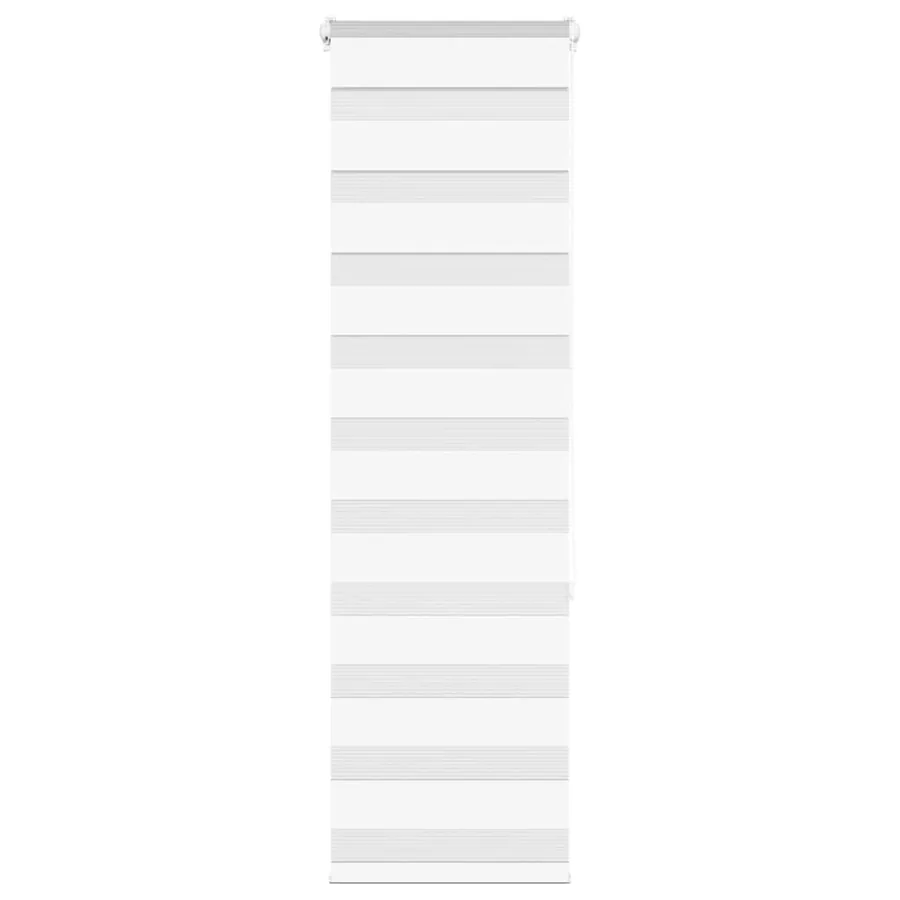 Store zèbre blanc 40x150 cm largeur du tissu 35,9 cm polyester