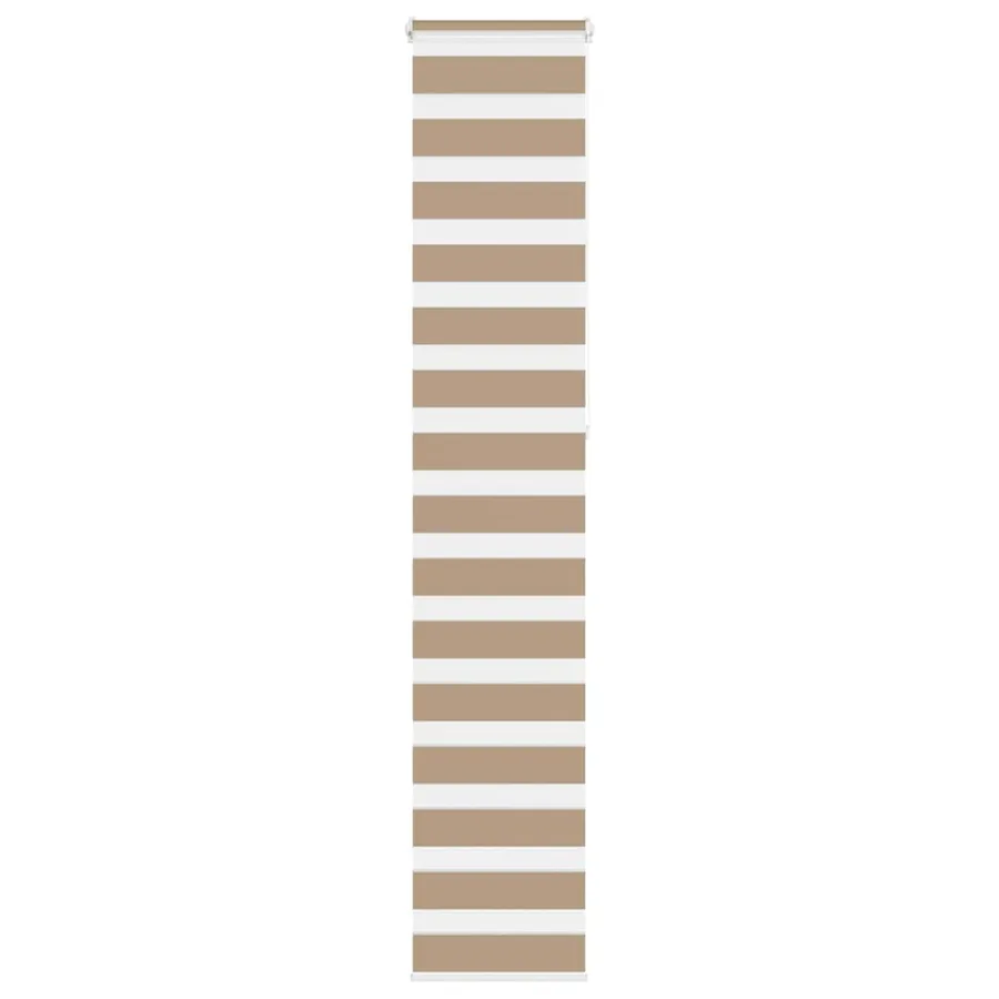Store zèbre marron sable largeur du tissu 45,9 cm polyester
