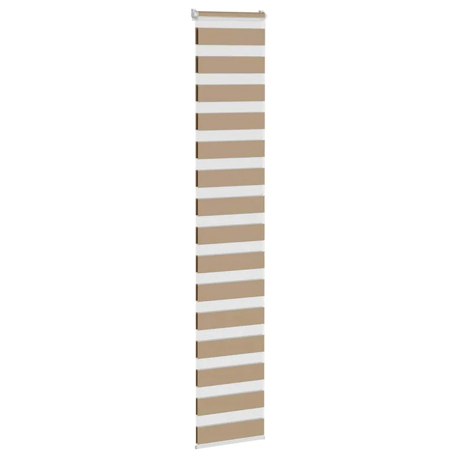 Store zèbre marron sable largeur du tissu 45,9 cm polyester - 3