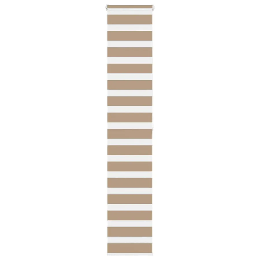 Store zèbre marron sable largeur du tissu 35,9 cm polyester