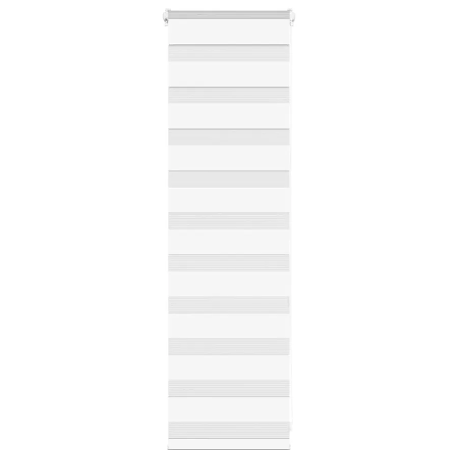 Store zèbre blanc 40x100 cm largeur du tissu 35,9 cm polyester