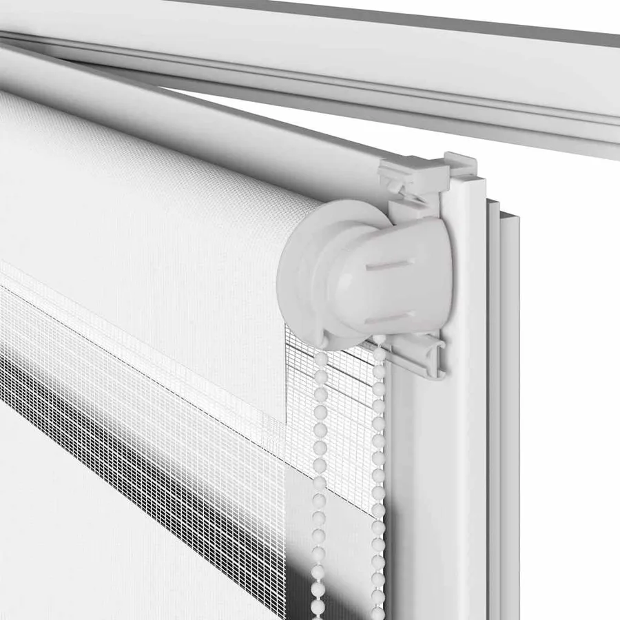 Store zèbre blanc 75x200 cm largeur du tissu 70,9 cm polyester - 11