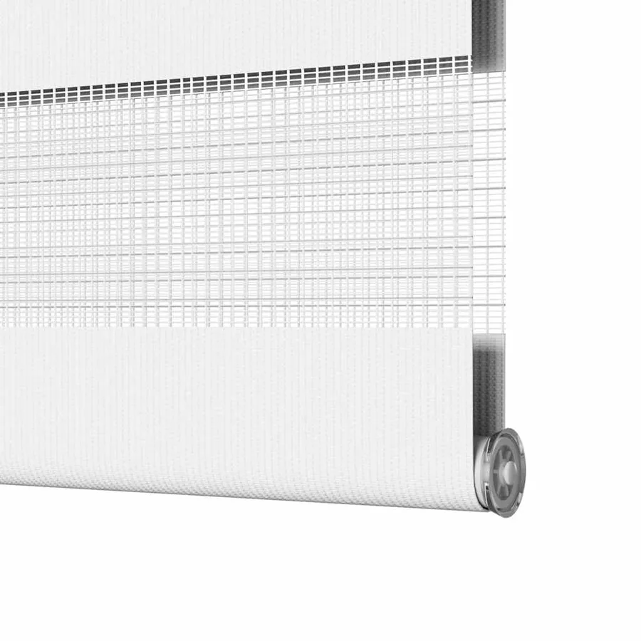 Store zèbre blanc 65x200 cm largeur du tissu 60,9 cm polyester - 12