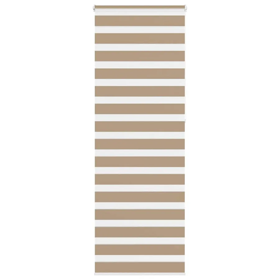Store zèbre marron sable largeur du tissu 70,9 cm polyester
