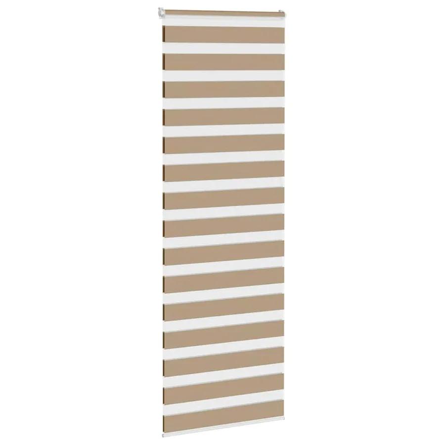Store zèbre marron sable largeur du tissu 70,9 cm polyester - 3