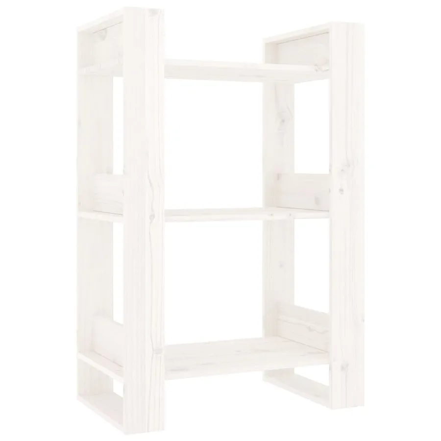 Bibliothèque/Séparateur de pièce Blanc 60x35x91 cm Bois de pin - 2