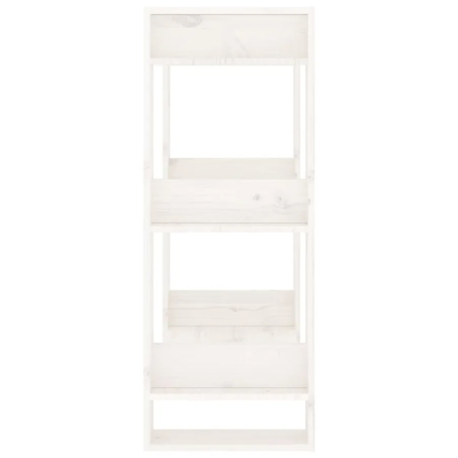 Bibliothèque/Séparateur de pièce Blanc 60x35x91 cm Bois de pin - 4