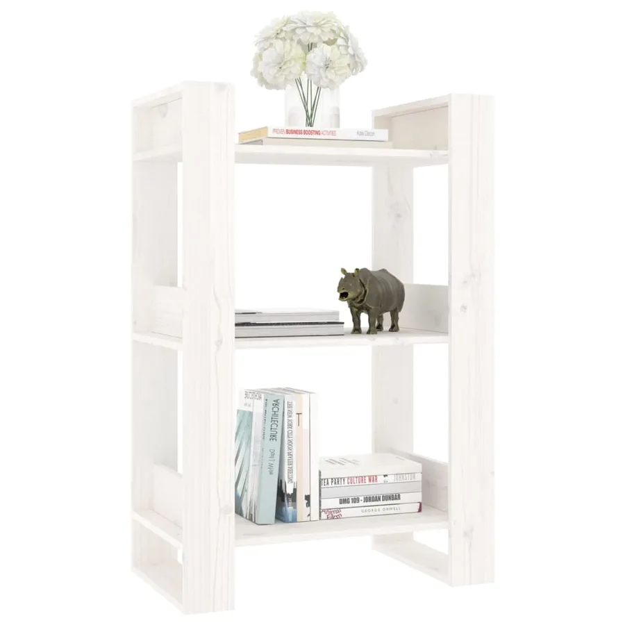 Bibliothèque/Séparateur de pièce Blanc 60x35x91 cm Bois de pin - 5