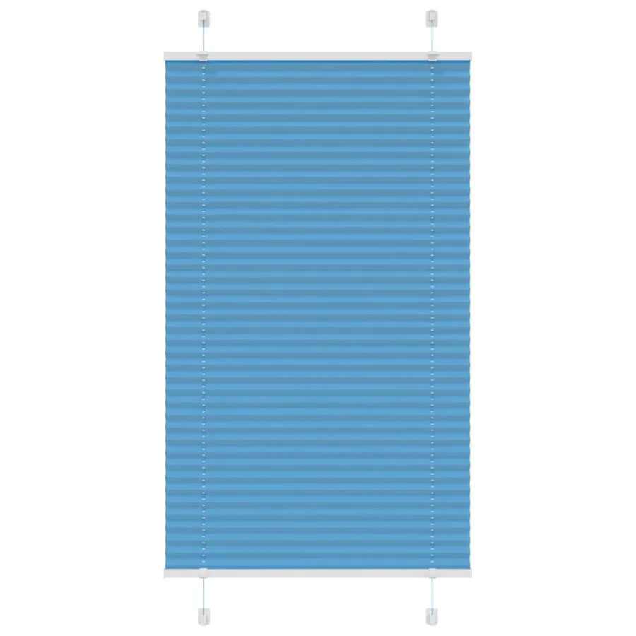 Store plissé bleu 70x100 cm largeur du tissu 69,4 cm polyester