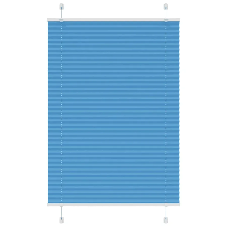Store plissé bleu 70x100 cm largeur du tissu 69,4 cm polyester - 3