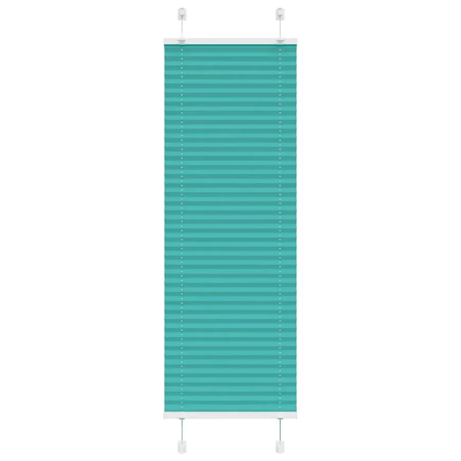 Store plissé vert pétrole 45x100 cm largeur du tissu 44,4 cm