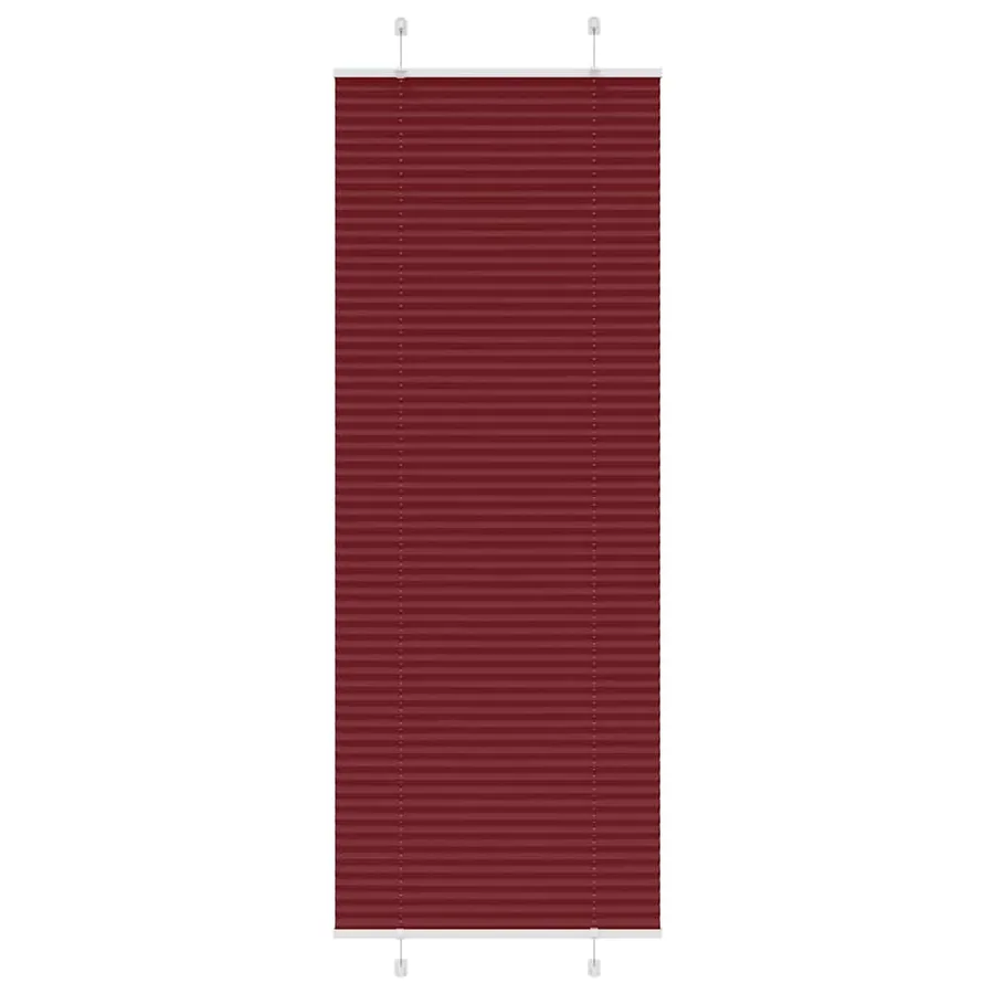 Store plissé rouge bordeaux 70x200 cm largeur du tissu 69,4 cm