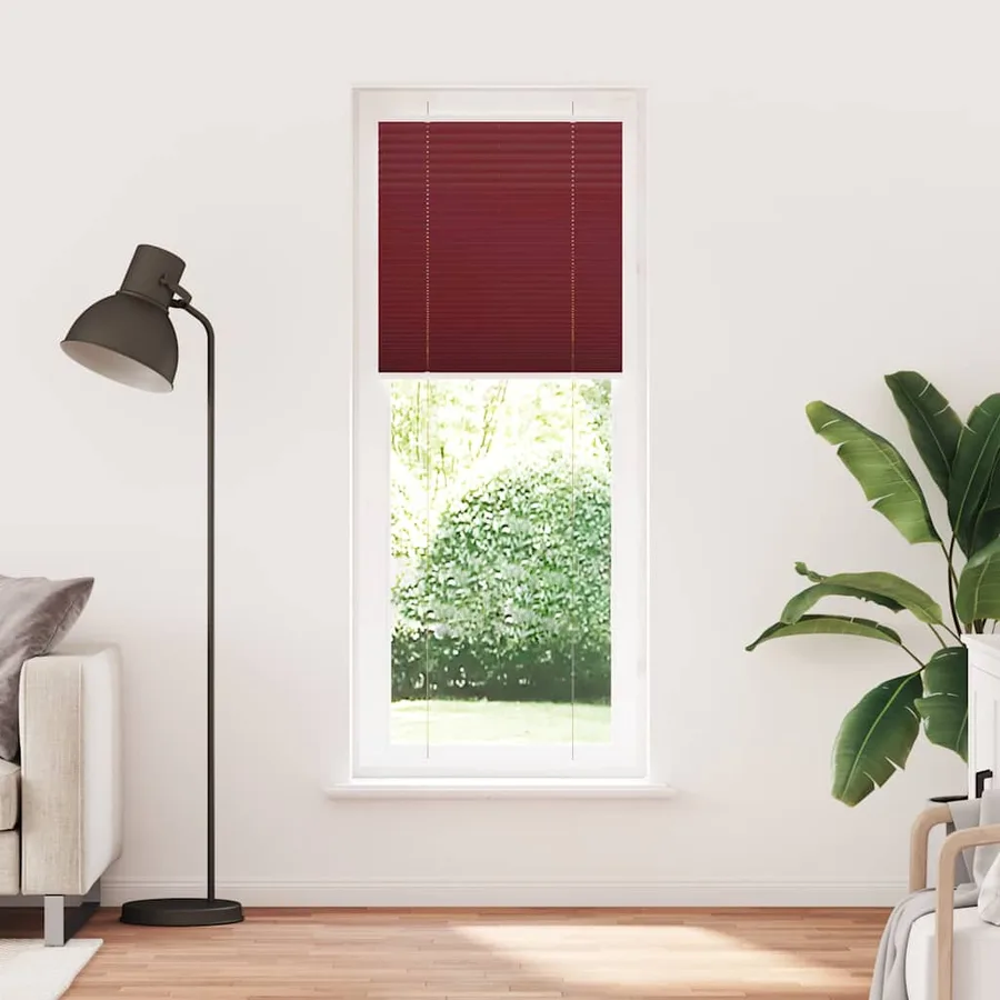 Store plissé rouge bordeaux 70x200 cm largeur du tissu 69,4 cm - 2
