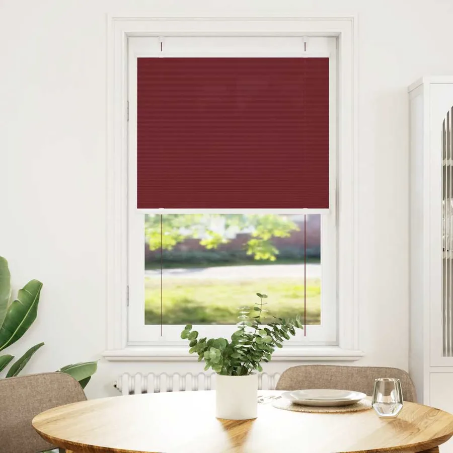 Store plissé rouge bordeaux 75x100 cm largeur du tissu 74,4 cm - 2