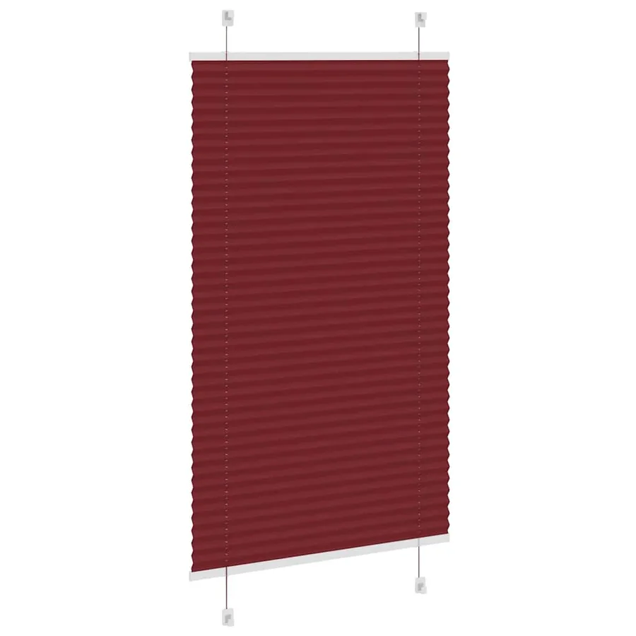 Store plissé rouge bordeaux 75x100 cm largeur du tissu 74,4 cm - 4