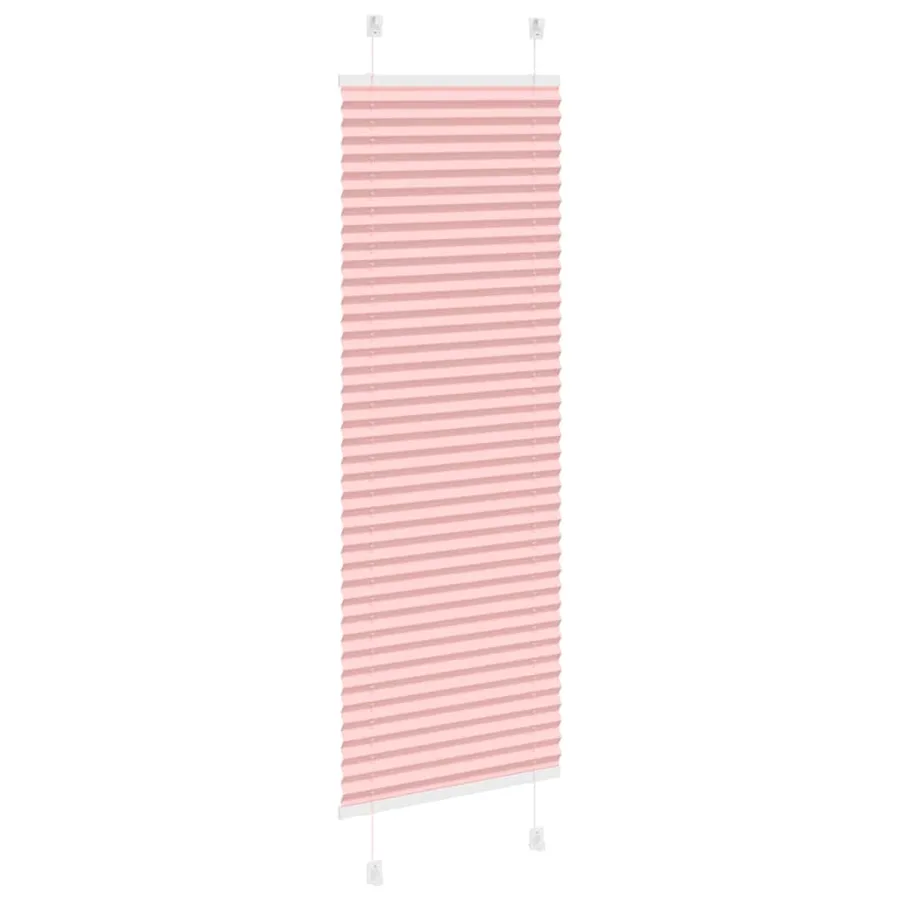Store plissé rose 40x100 cm largeur du tissu 39,4 cm polyester - 4