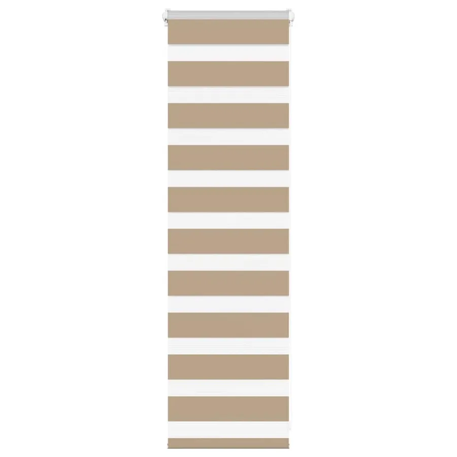 Store zèbre marron sable largeur du tissu 35,9 cm polyester