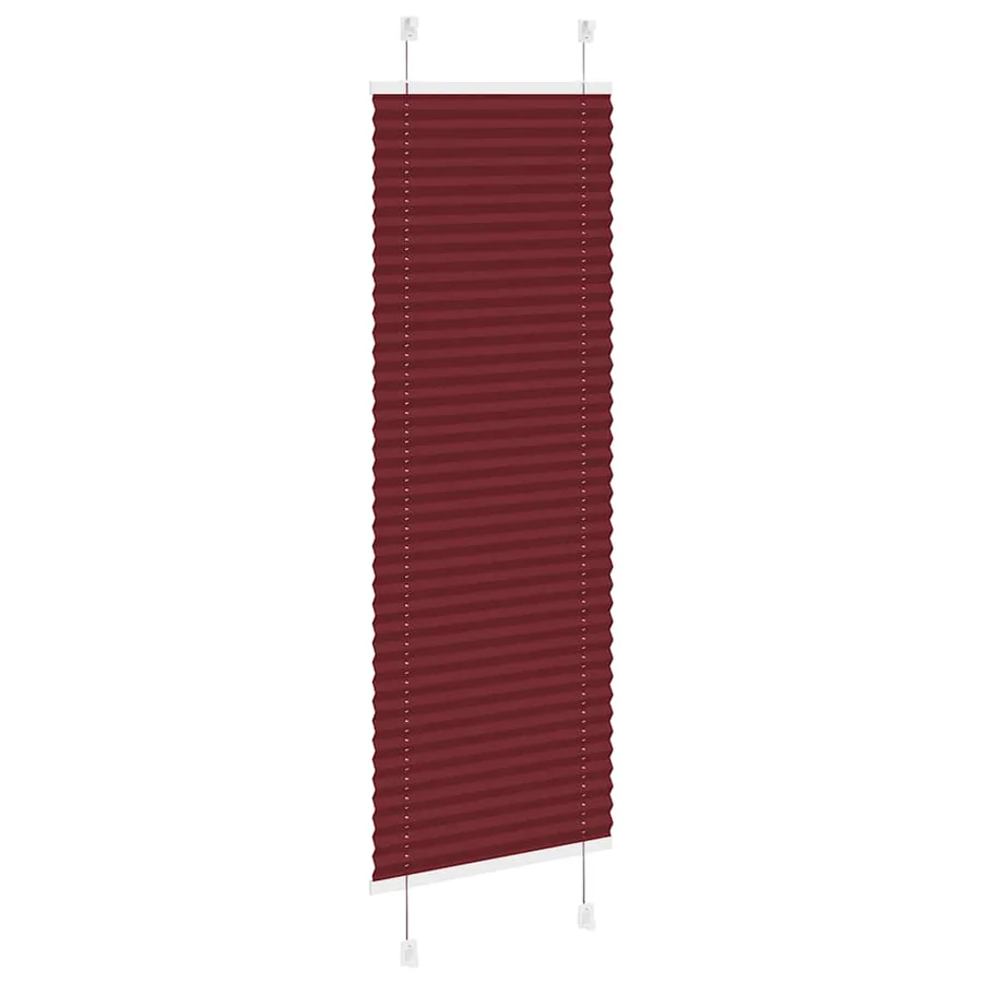 Store plissé rouge bordeaux 50x150 cm largeur du tissu 49,4 cm - 4