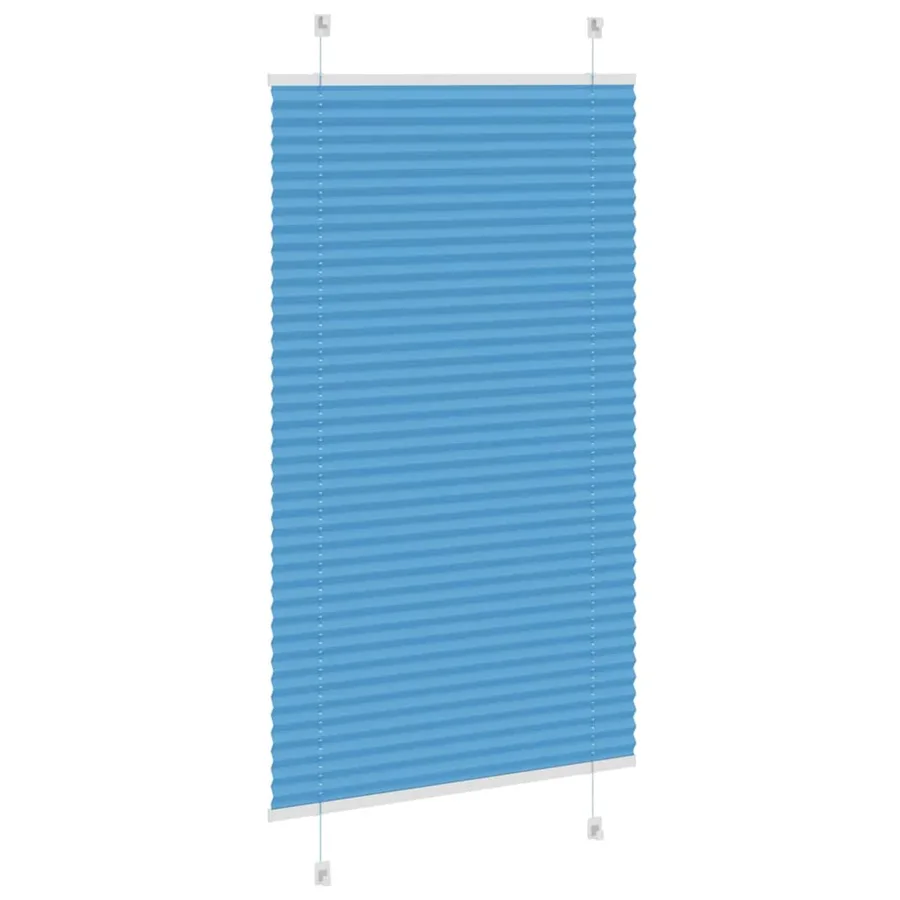 Store plissé bleu 80x100 cm largeur du tissu 79,4 cm polyester - 4