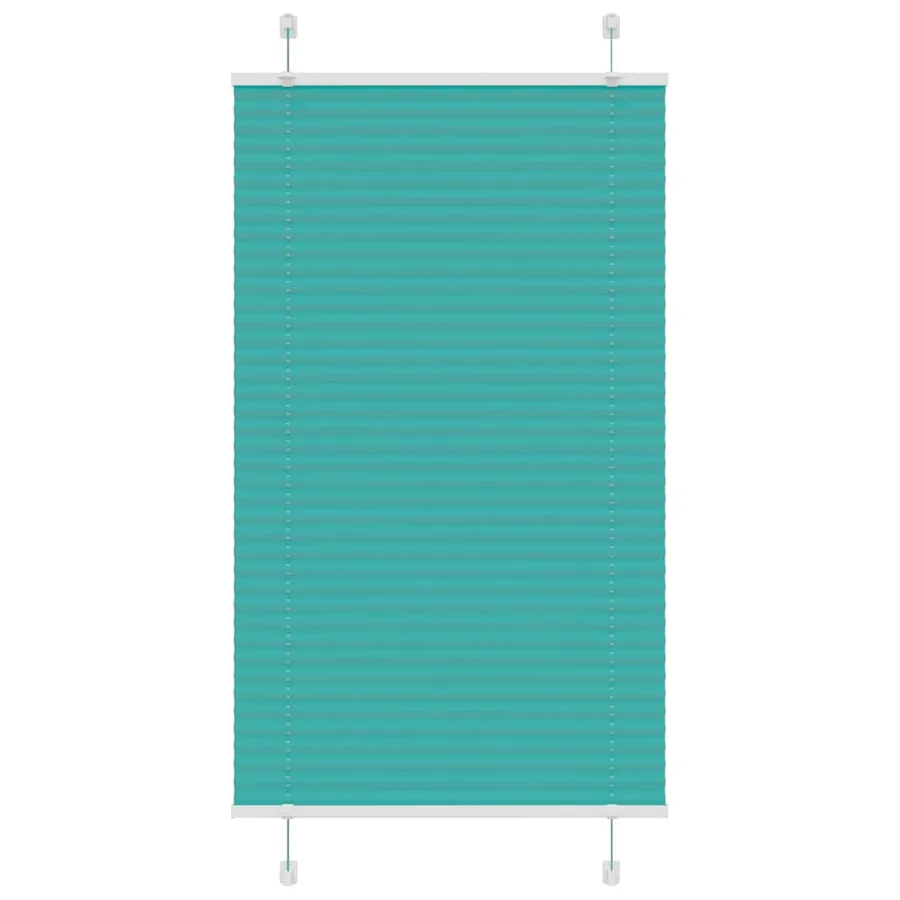 Store plissé vert pétrole 75x150 cm largeur du tissu 74,4 cm