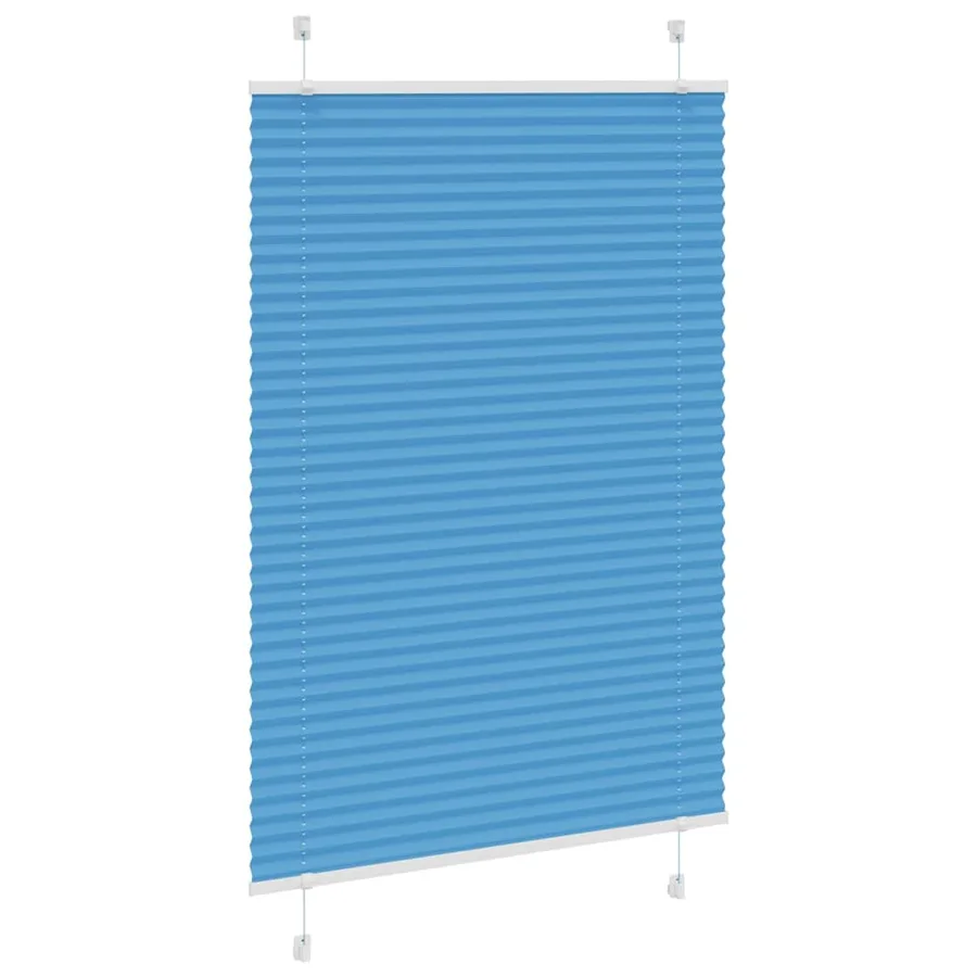 Store plissé bleu 90x150 cm largeur du tissu 89,4 cm polyester - 3