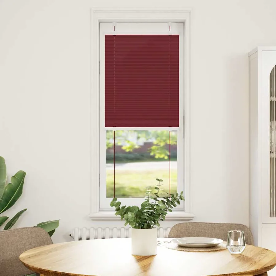 Store plissé rouge bordeaux 40x100 cm largeur du tissu 39,4 cm - 2
