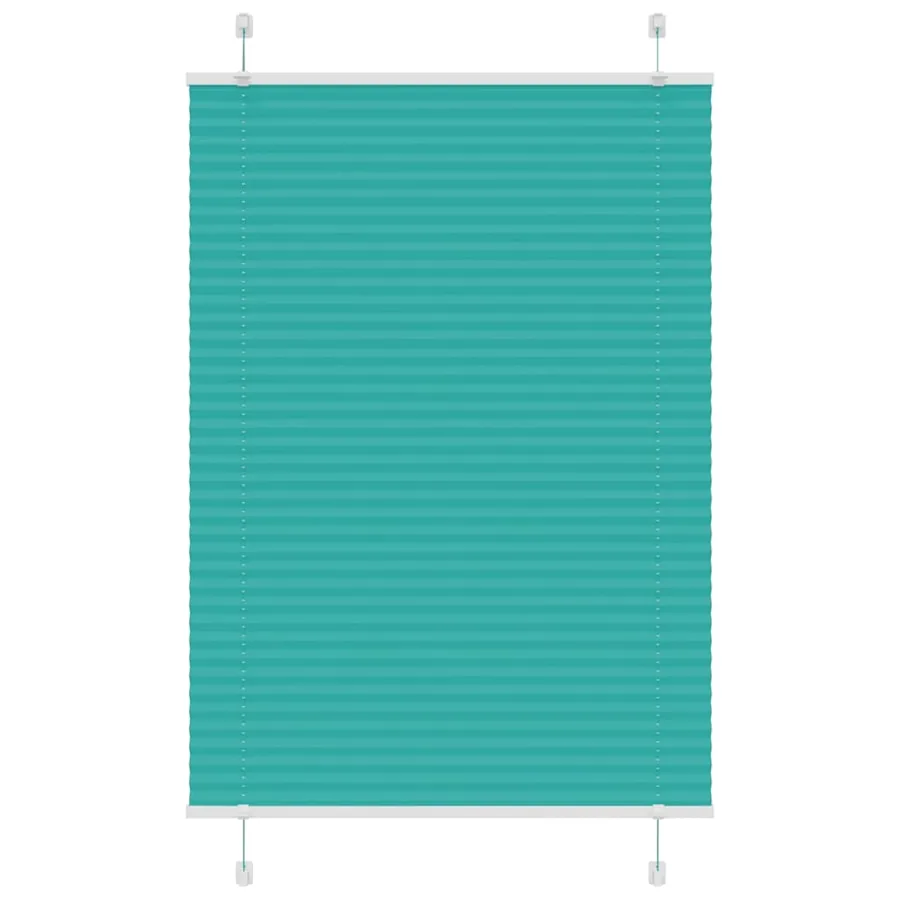 Store plissé vert pétrole 90x100 cm largeur du tissu 89,4 cm