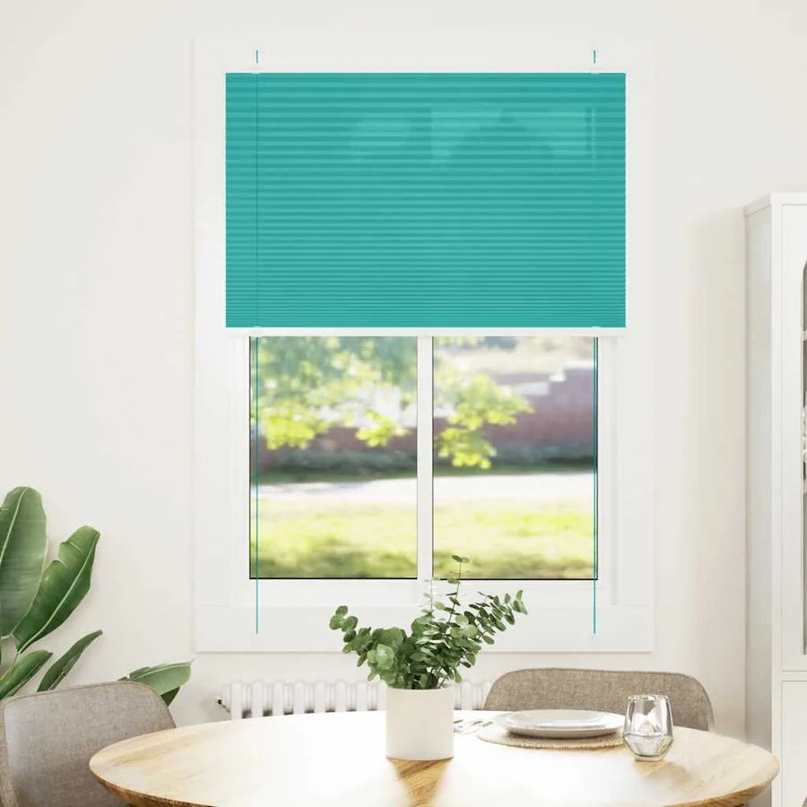Store plissé vert pétrole 90x100 cm largeur du tissu 89,4 cm - 2
