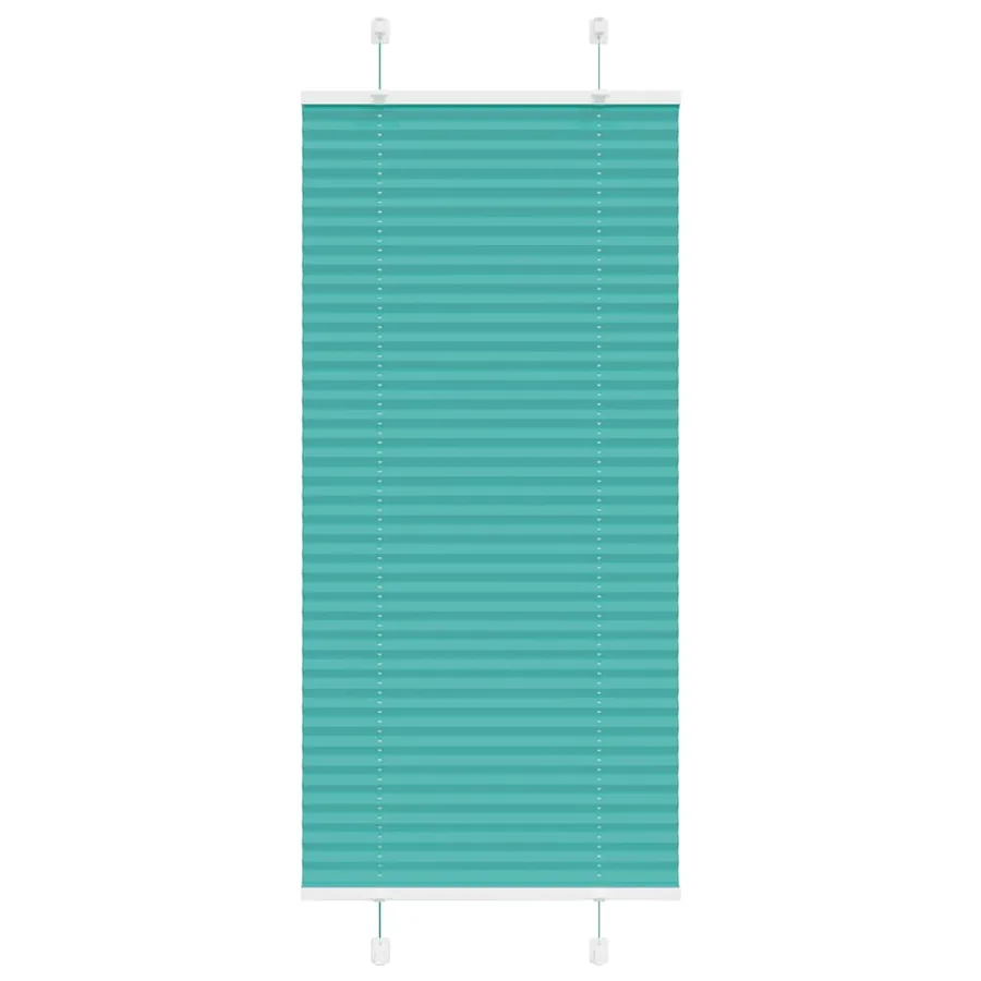 Store plissé vert pétrole 65x150 cm largeur du tissu 64,4 cm