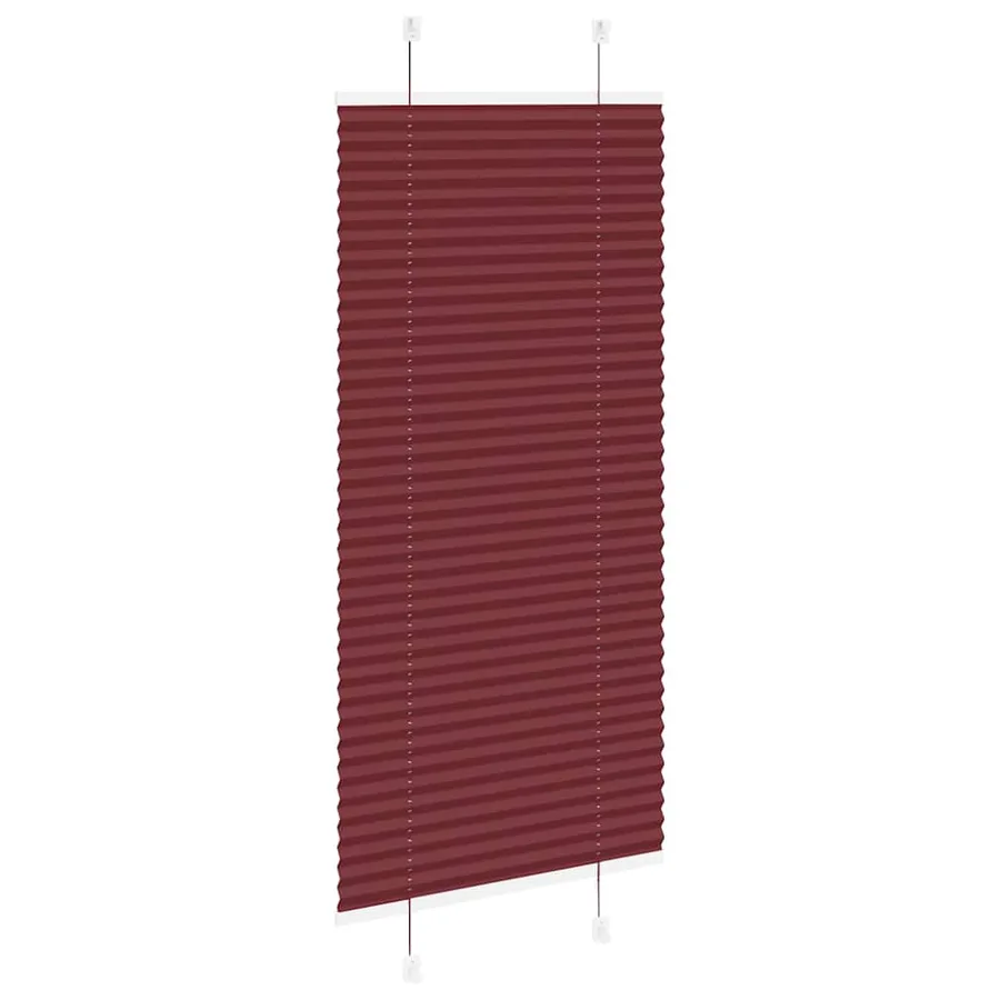 Store plissé rouge bordeaux 60x150 cm largeur du tissu 59,4 cm - 4