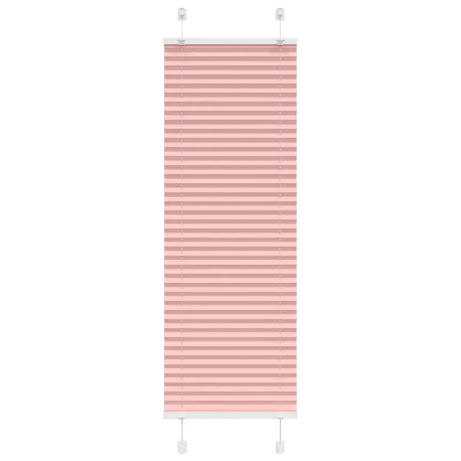 Store plissé rose 50x100 cm largeur du tissu 49,4 cm polyester