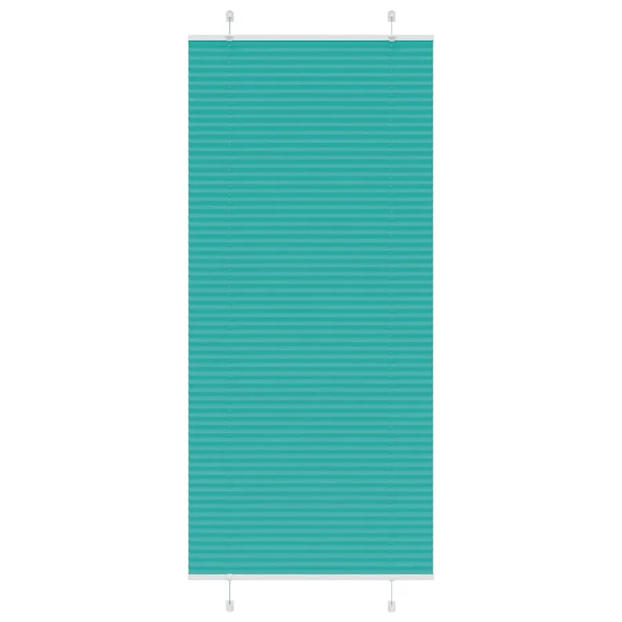Store plissé vert pétrole 100x200cm largeur du tissu 99,4 cm
