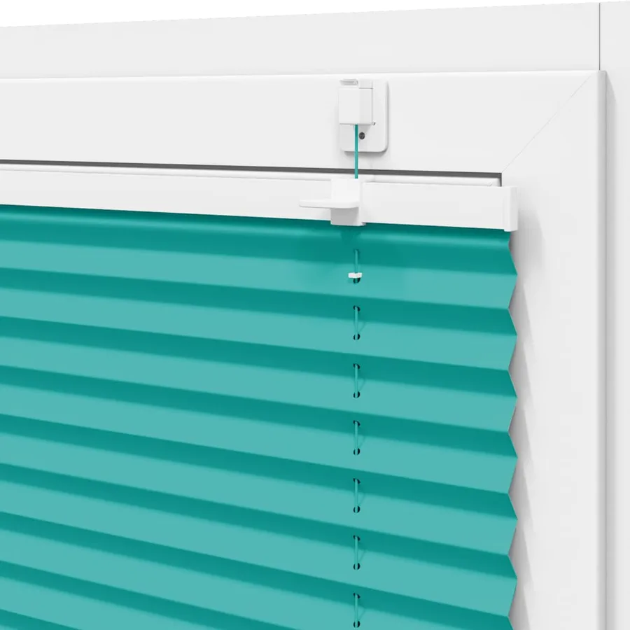 Store plissé vert pétrole 100x200cm largeur du tissu 99,4 cm - 10