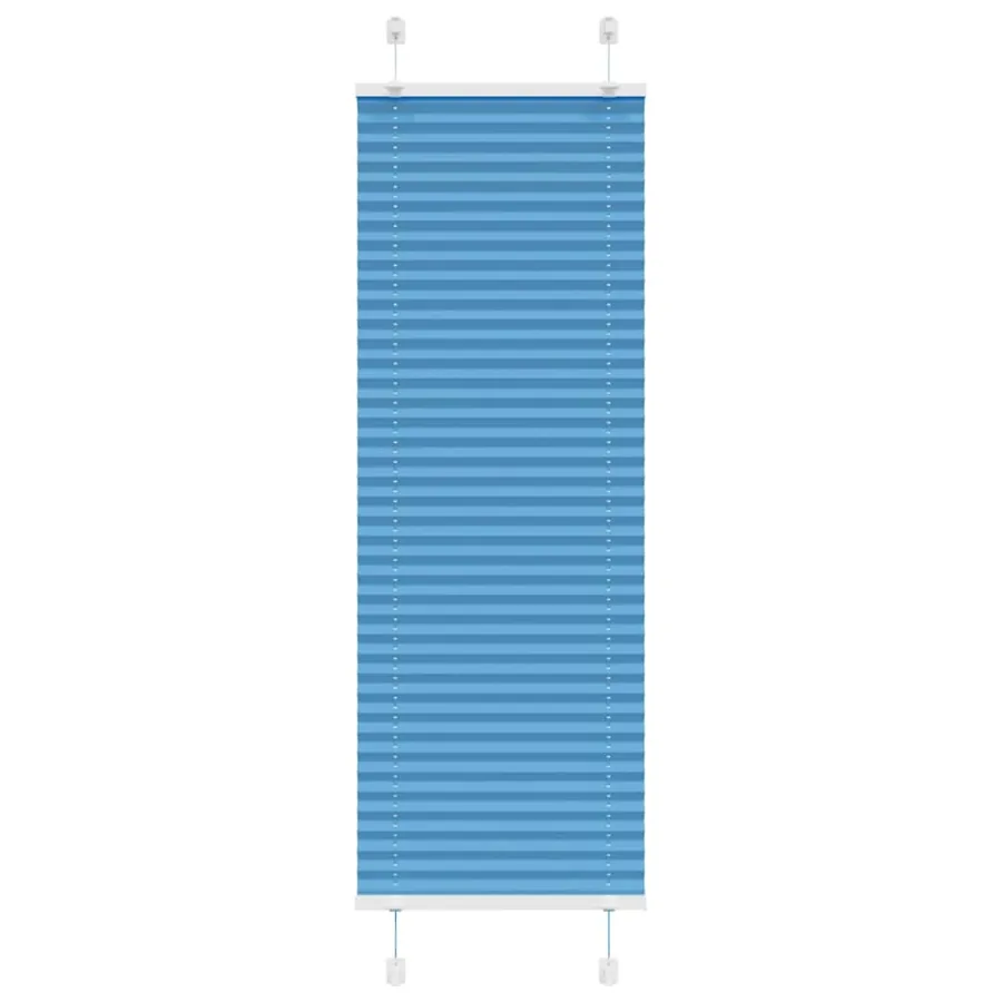 Store plissé bleu 50x150 cm largeur du tissu 49,4 cm polyester