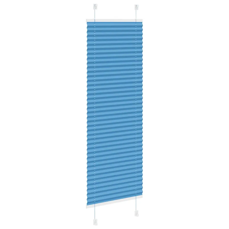 Store plissé bleu 50x150 cm largeur du tissu 49,4 cm polyester - 4